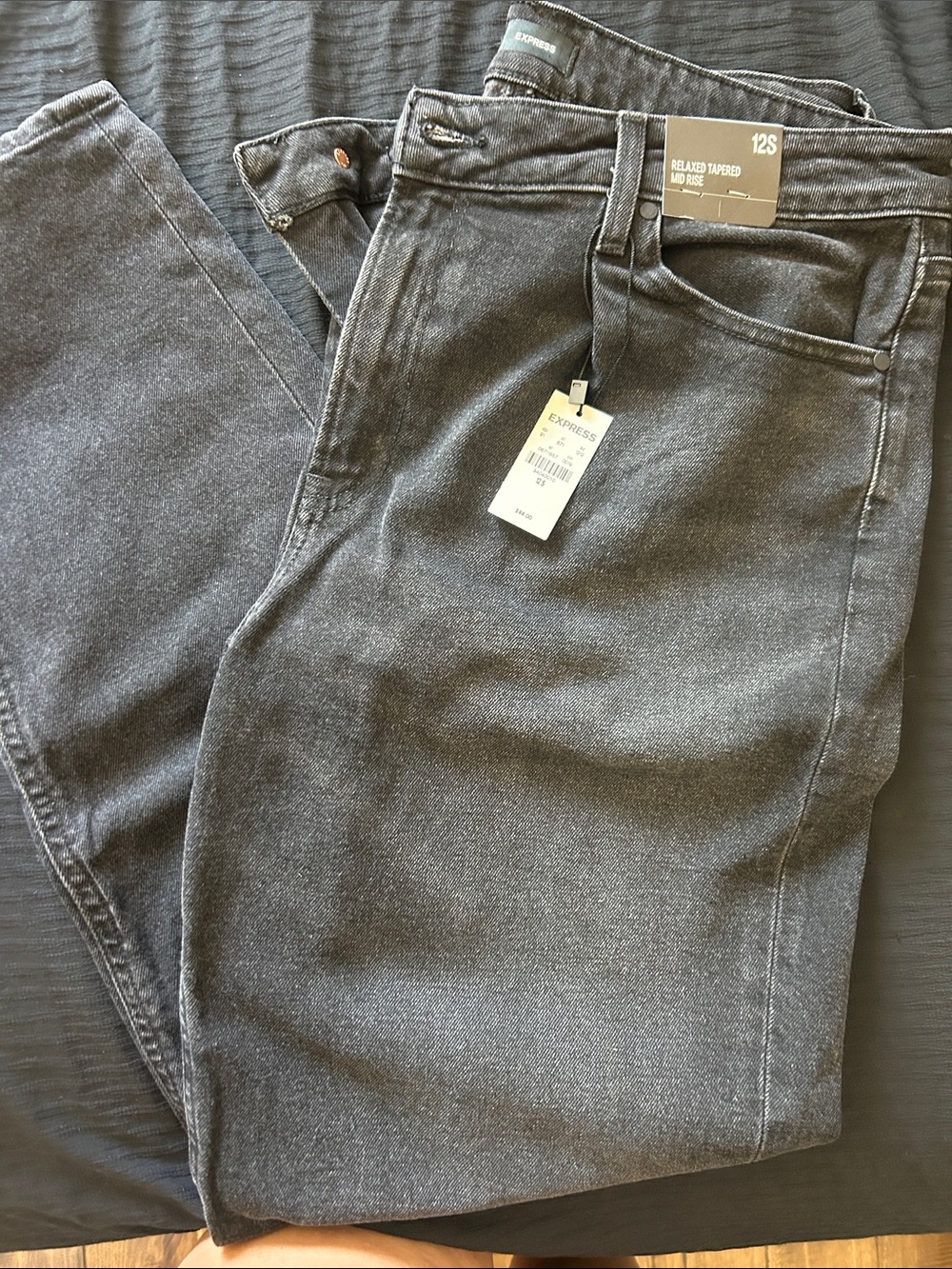 Express Women’s Charcoal Relaxed Jeans